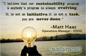 Sustainability is constantly evolving...